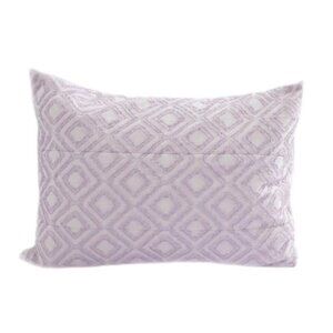 Beddy’s Olivia Luxe Textured Diamond Sham in Purple Standard